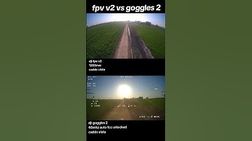 dji fpv v2 goggles vs goggles 2,using caddx vista,all stock antennas. #fpv #vista #dji #v2 #goggles2