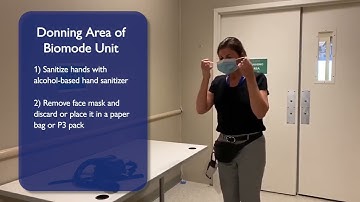 Donning and Doffing PPE for Staff Wearing N95 Respirator on a Biomode Unit