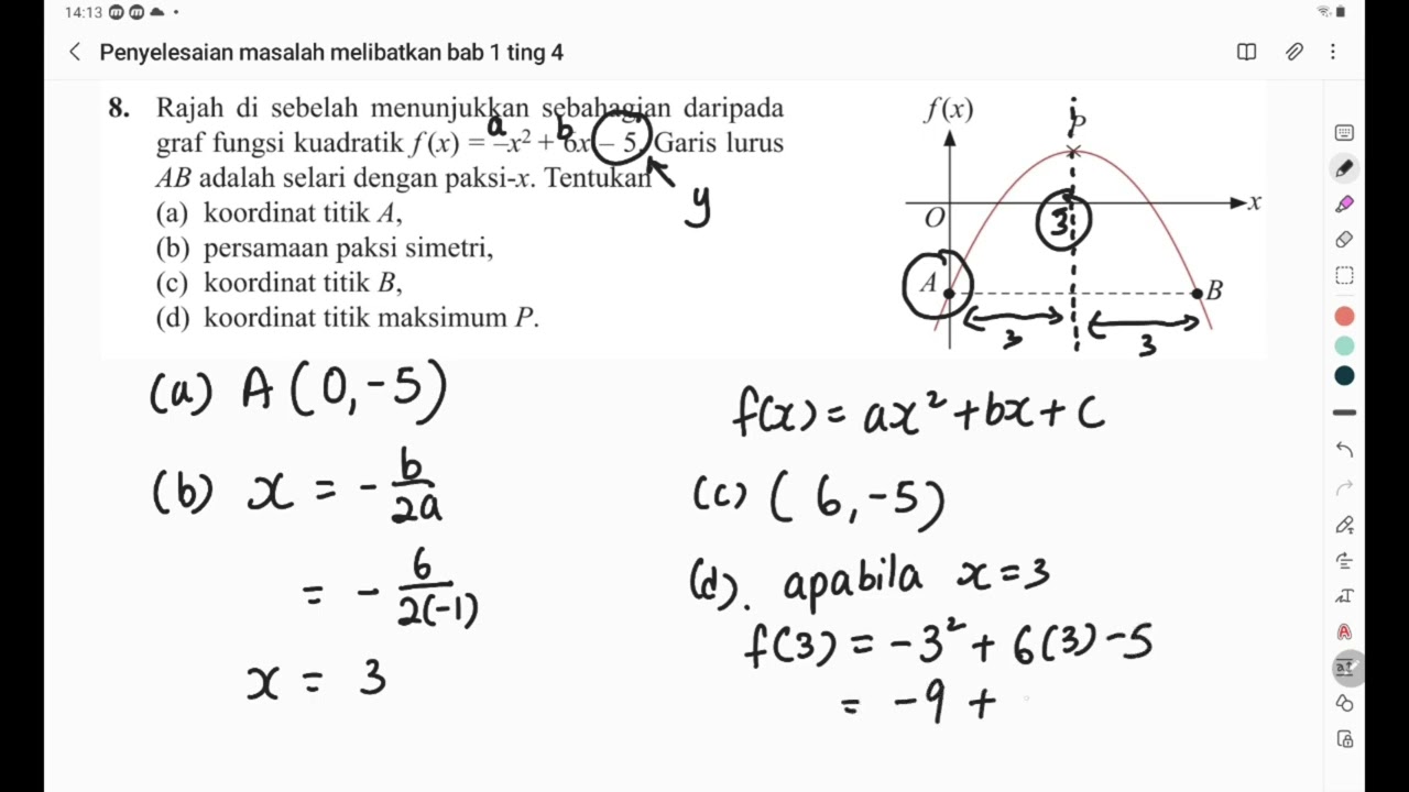 Rumusan Bab 1 Tingkatan 4: Persamaan Kuadratik