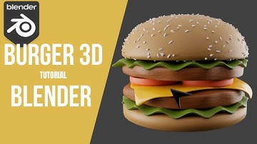 BURGER IN 3D BLENDER TUTORIAL