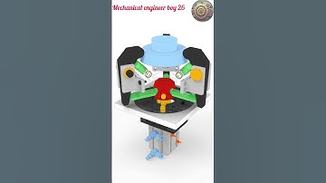 Pneumatic ​​3 Jaw Chuck #mechanic #engineering #mechanism #mechanical #3ddesign#mechanism