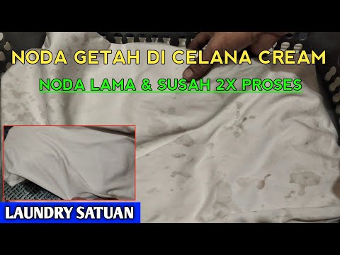 Cara menghilangkan noda getah -tips laundry sederhana