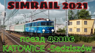 SimRail 2021 - поезд 42186 Katowice - Sedziszów