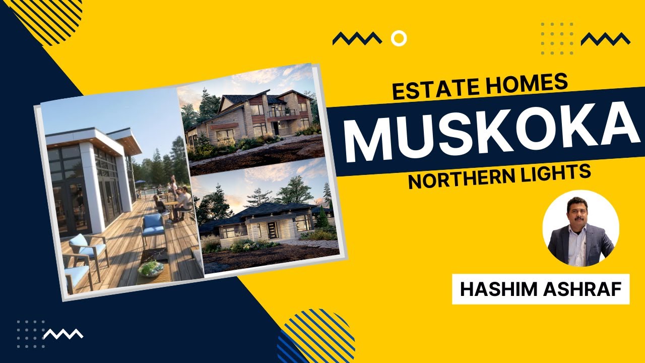 Visiting  Muskoka 4 season Northern light Estate Home Presentation center. Investing in resort homes