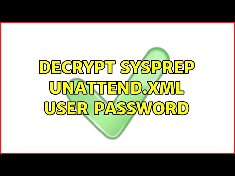 Decrypt sysprep unattend.xml user password