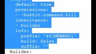 Como configurar o plugin GroupManager 1.4.7 ( Minecraft )