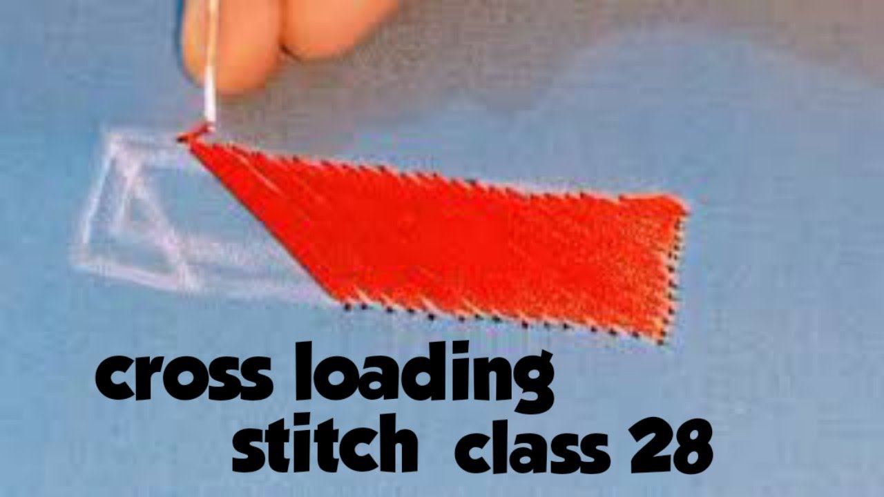 Aari work cross loading stitch in tamil. Aari work class-28 satin cross loading stitch in tamil.