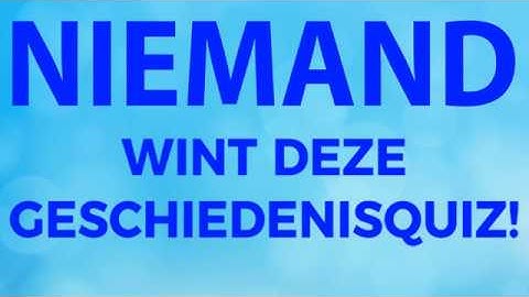 Geschiedenis Quiz met antwoorden