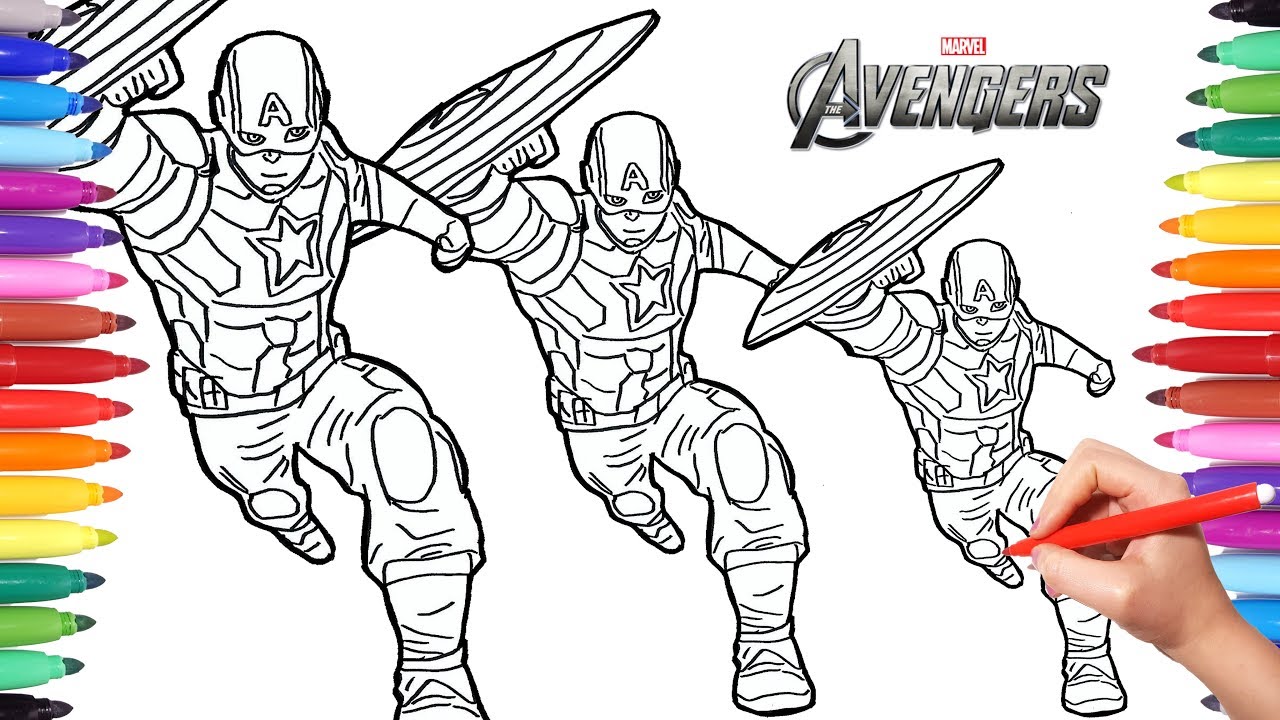 How to Draw Captain America Drawing and Painting Captain