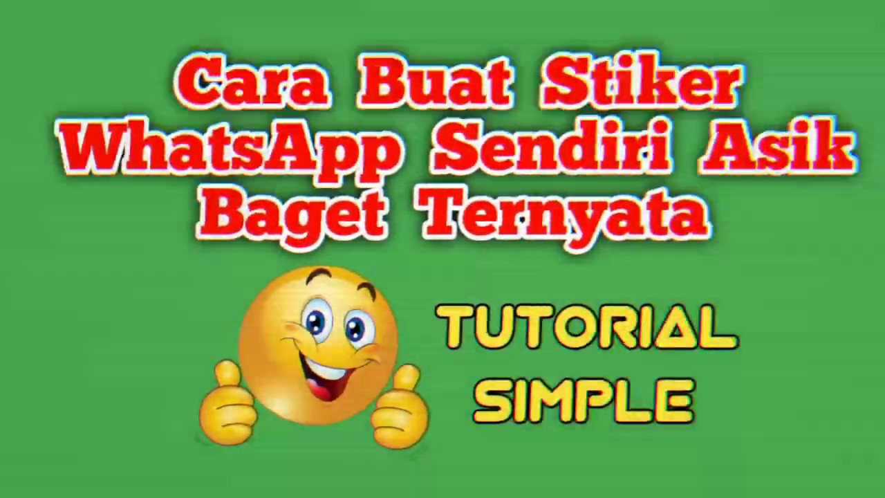  Cara Membuat Stiker whatsapp lucu  YouTube