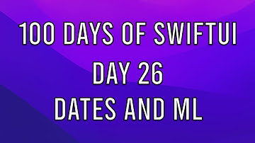 100 Days of SwiftUI from .NET developer