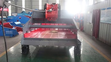 Dewatering screen TS1836 test in factory