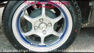 Sigra use Advan RG R15x65 H4x100 et42 + Acc phi 195/50