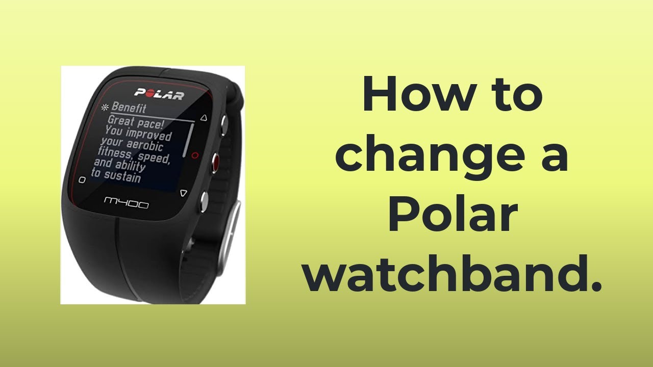 Rudyard Kipling Nietje donker How to change a Polar watchband - YouTube