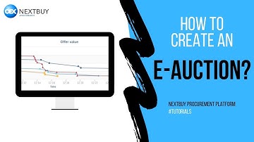 How to create an electronic auction? || NextBuy #tutorials
