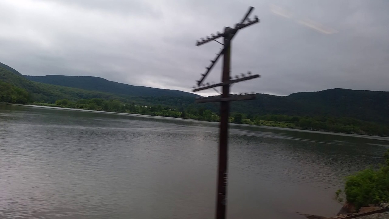 Upstate New York Hudson west point train window YouTube