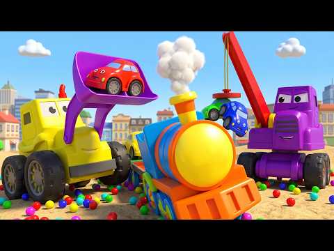 Lean Color With Little Cars | Amazing Rhymes for Children | Bachpan Ki Duniya