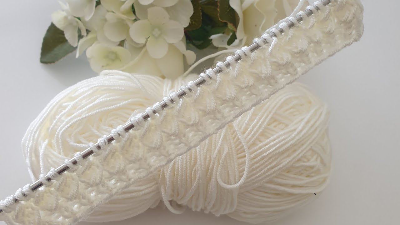 Süper 💞 Kolay ikişiş örgü model 💞 Bebek yeleği 💞 #knitting