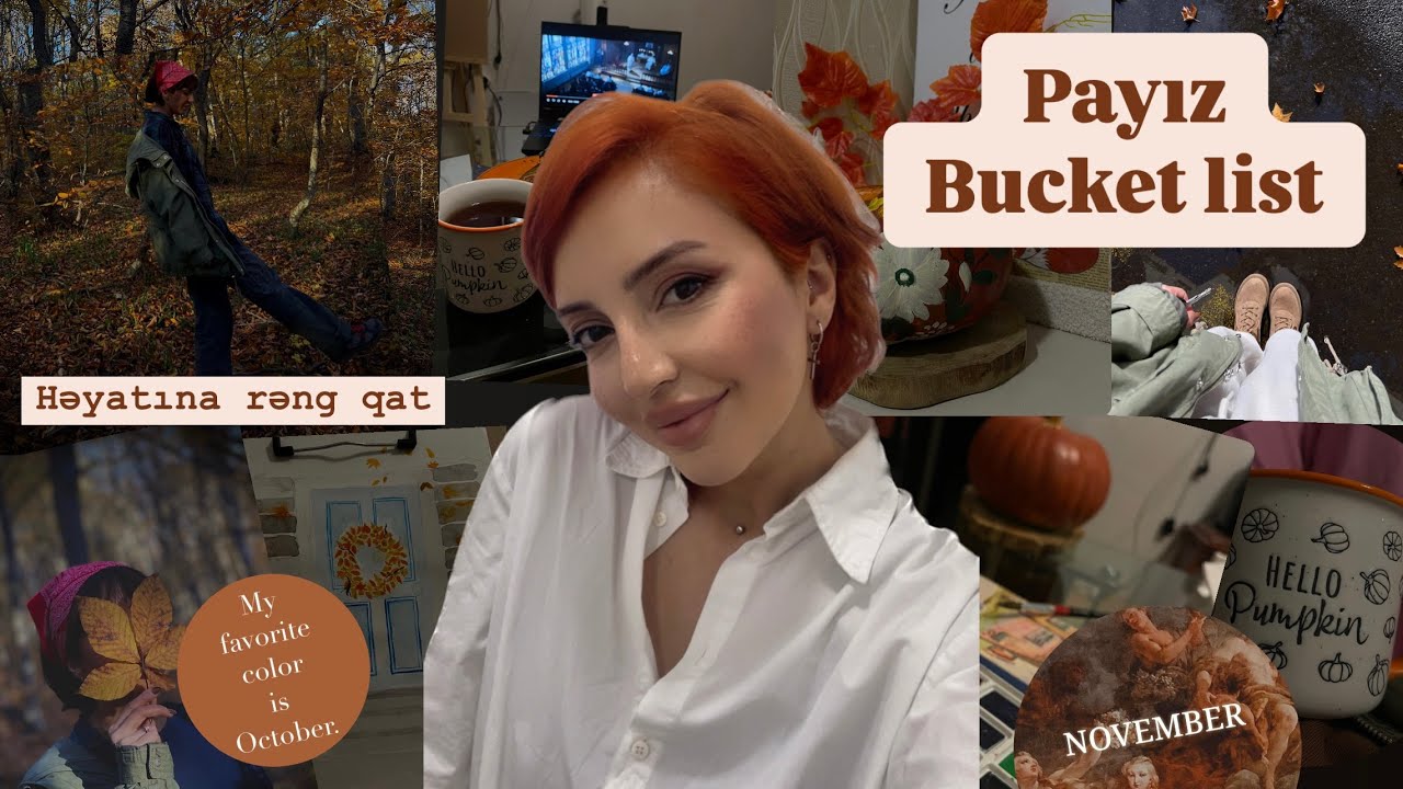Payız günləri nə etməli? | Fall bucket list ideas | Halloween, ev dekoru, izlənəcək filmlər