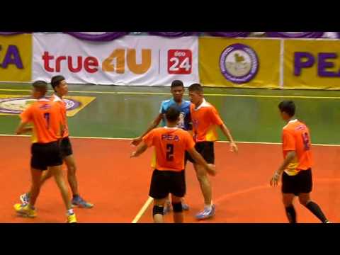 18 ส ค 59 วอลเลย์บอลเยาวชน กฟภ PEA ภาคกลาง ร ร กีฬาจังหวัดอ่างทอง พบ ร ร ด่านช้างวิทยา