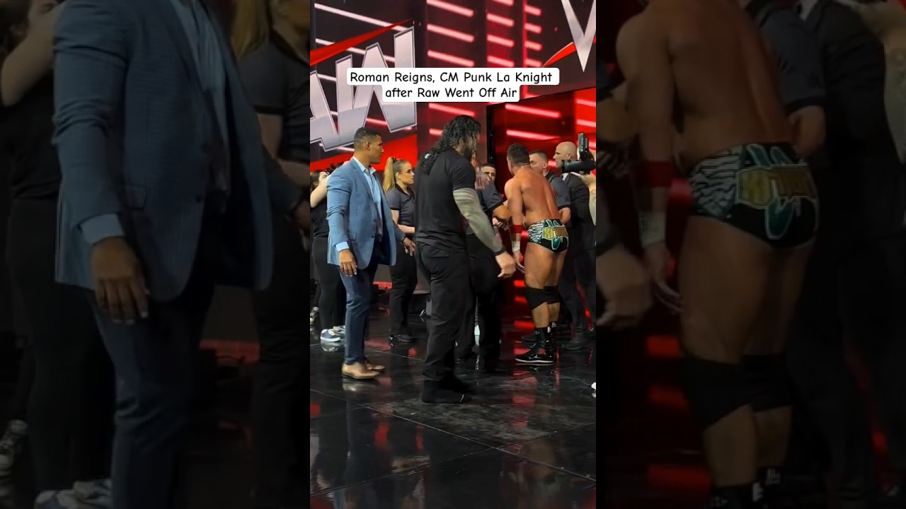 Roman Reigns, LA Knight & CM Punk After Raw Off Air 🔥 
