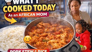 EVENING ROUTINE What i Cooked For Dinner  |QUICK DINNER |DITL #momlife #dailyroutine  #africanfood