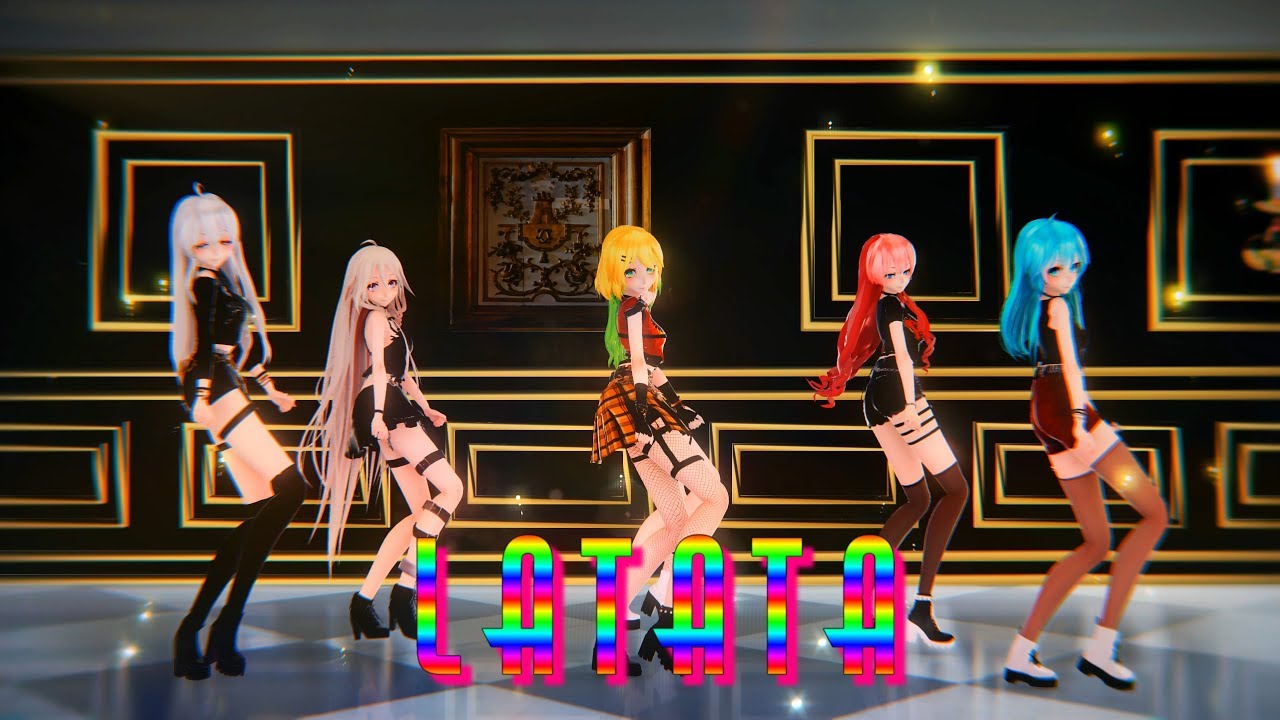 ≡MMD≡ Luka.Haku.Miku.Gumi.Rin.IA - LATATA [4KUHD60FPS]