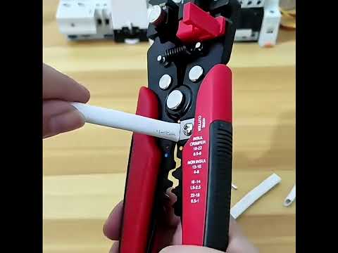 Багатофункціональні кліщі • Автоматичний стриппер + Обтискний інструмент • 0.2-6 мм², видео 1