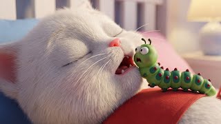 😲 Oh my gosh 🐛 the kitten is in big trouble 🥺 there's a bug in the kitten's mouth