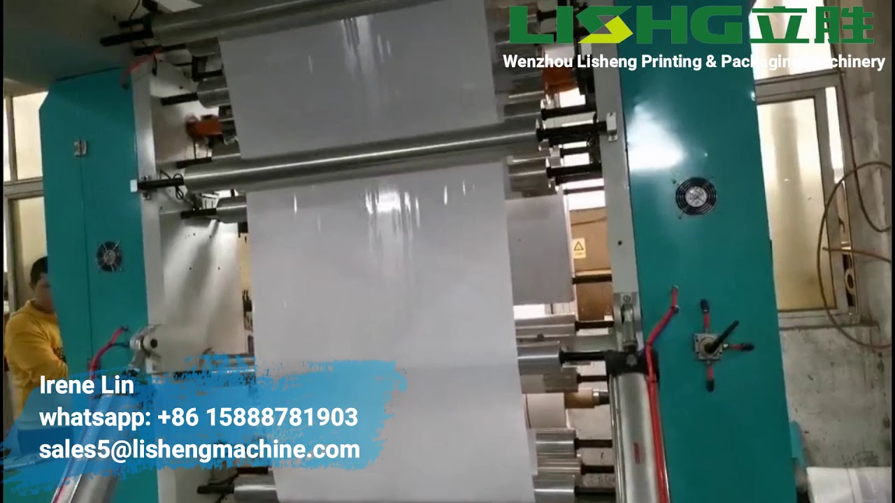6 colors high speed central drum flexo printing machine for sanitary ...