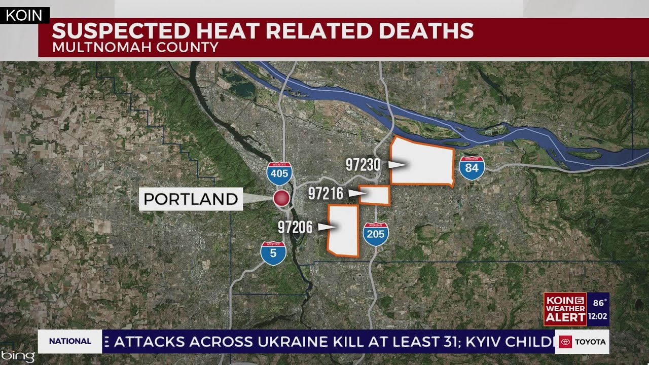 5 deaths in Oregon now possibly connected to extreme heat wave