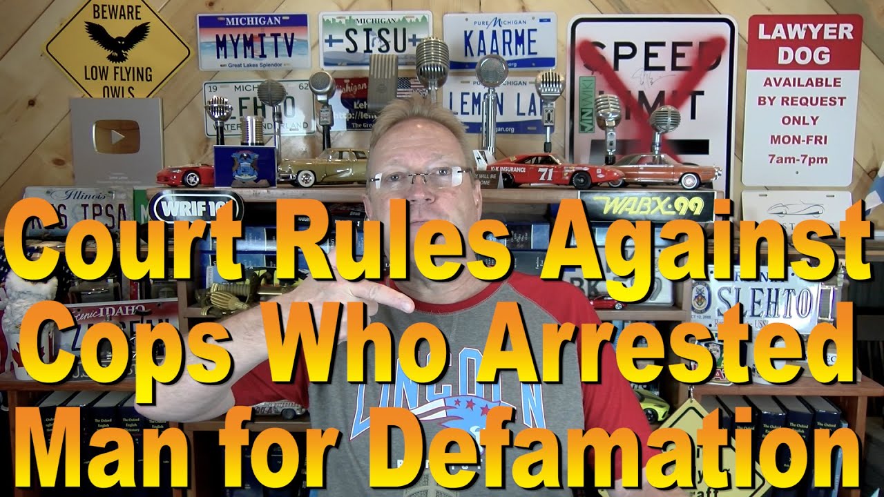 Court Rules Against Cops Who Arrested Man for Defamation