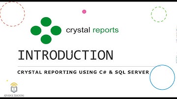 What is Crystal Report.? How to Use it C# and SQL Server (Introduction) in Urdu/Hindi