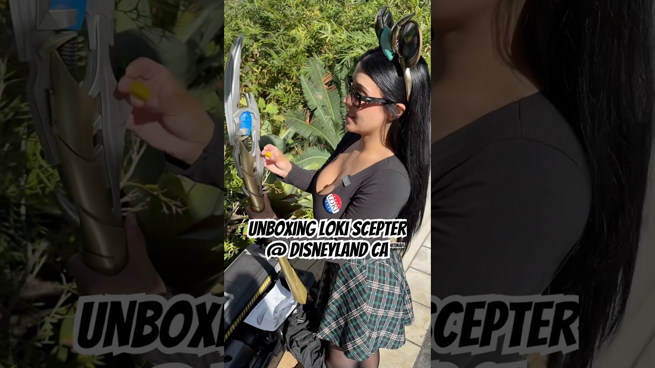 Loki Scepter unboxing at Disney! #fyp #foryou #viral #disneybound #cosplay #lokiseries #ootd