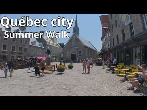 [4K60FPS] Québec city | Old Town and Quartier Petit Champlain Walk | DJI Action 5 pro
