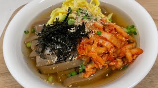 도토리 묵밥 만들기🔸️묵채밥.묵사발                     따뜻한 육수