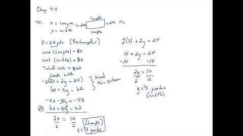 Problem Solving Using Systems of Equations: MAT 102 Chap 4.4 Additional Practice