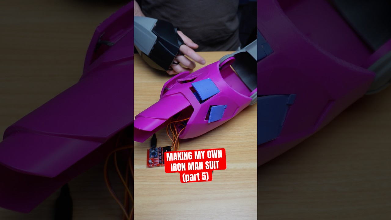 Motorized forearm missile pods in my Iron Man suit! - #pcbway #ironman #cosplay #3dprinting #disney