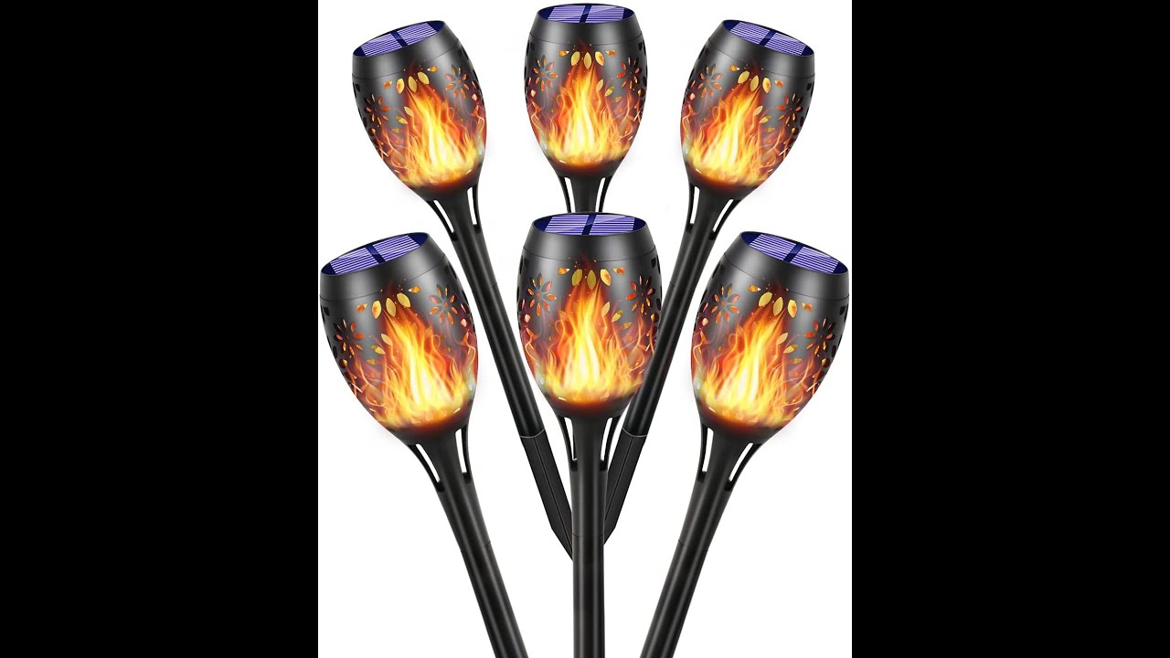 YoungPower Solar Flame Torch Lights