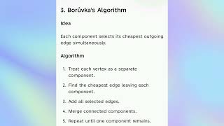 CP25C01 UNIT 3 Minimum Spanning Trees: Prim’s, Kruskal’s, Borůvka’s algorithm