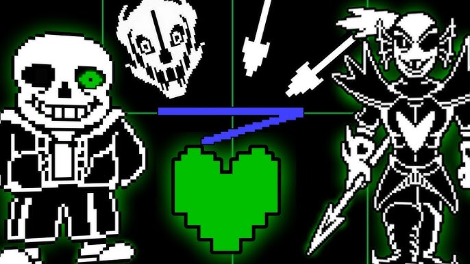 Sans, Undertale,Frisk, Fight, Gaster Blaster