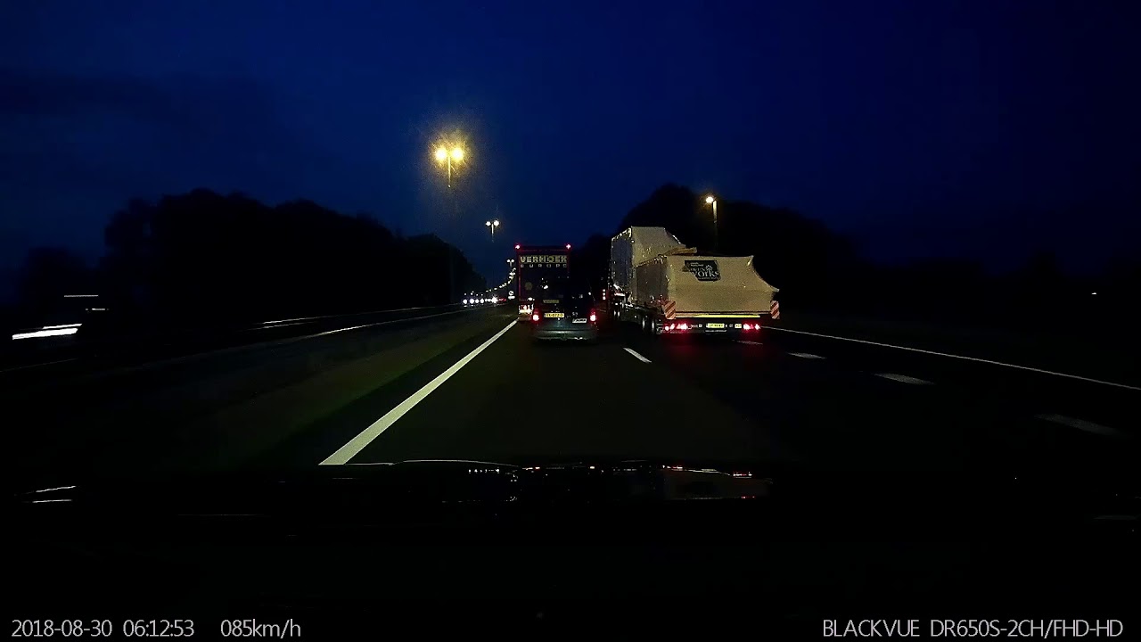 Early morning asshole on the road - clean clip