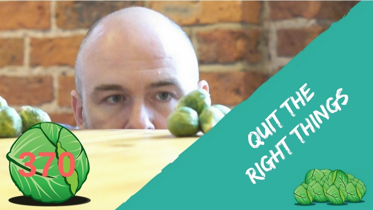 Quit the right things daily sprout 370 YouTube