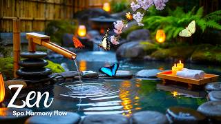 Zen Spa Music - Cherry Blossom Mist: Calming Piano & Cascading Stream for Deep Meditation