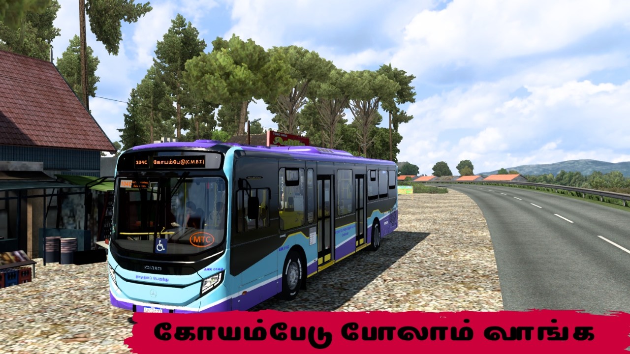 KOYAMBEDU TRIP - TAMILNADU MTC BUS DRIVING Euro Truck Simulator 2