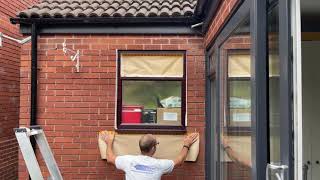 How to spray a uPVC window in under 1 minute!