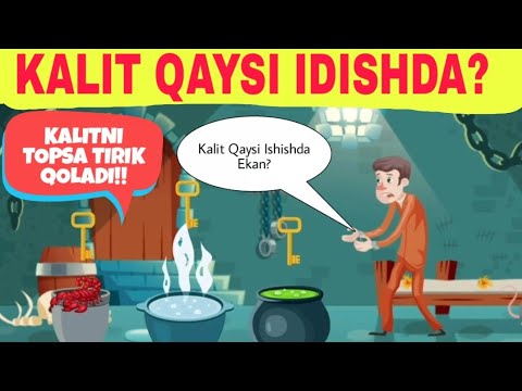 KALIT QAYSI IDISHDA? MANTIQIY SAVOLLAR!!! QANCHALIK BILIMDON EKANSIZ ?