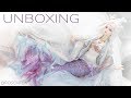 Bjd angell studio asdoll lesser snow mermaid unboxing  box opening