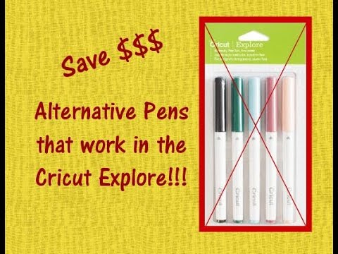 How to use different pens with Cricut - Explore - Maker Noncricut pens -  writing - Drawing 