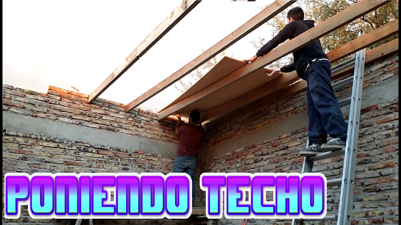 Como poner un techo de madera - YouTube